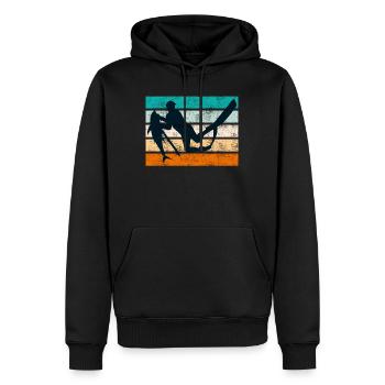 Spearfishing Dive Fischjagd Speerfischer - Männer Premium Bio Hoodie - Schwarz - Vorne - Nico (187cm)
