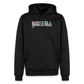 Retro Baseball Grand-mère Chemise Petits-fils Petits-enfants - Sweat à capuche Premium bio Homme - noir - Devant - Nico (187cm)