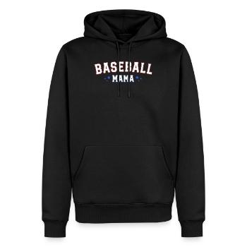 Retro Baseball Mama Chemise Vintage Américain Mignon - Sweat à capuche Premium bio Homme - noir - Devant - Nico (187cm)