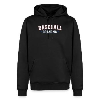 Retro Baseball Grand-mère Chemise Vintage Famille - Sweat à capuche Premium bio Homme - noir - Devant - Nico (187cm)