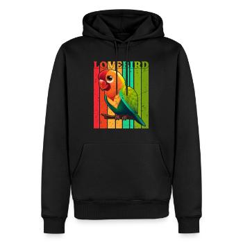 Lovebirds Vogelliebhaber Papageien Liebesvögel - Männer Premium Bio Hoodie - Schwarz - Vorne - Nico (187cm)