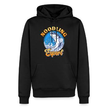Noodling Expert Wels Angeln Waller Angler - Männer Premium Bio Hoodie - Schwarz - Vorne - Nico (187cm)