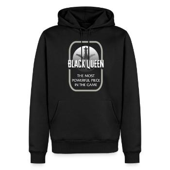 Black Lives Matter Shirt, Black Queen The Most - Men’s Premium Organic Hoodie - black - Front - Nico (187cm)