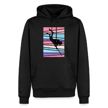 Speerfischer Fischjagd Harpunen Dive Fischer - Männer Premium Bio Hoodie - Schwarz - Vorne - Nico (187cm)