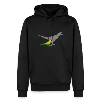 Budgie Budgie Lover Bird Lover - Sweat à capuche Premium bio Homme - noir - Devant - Nico (187cm)