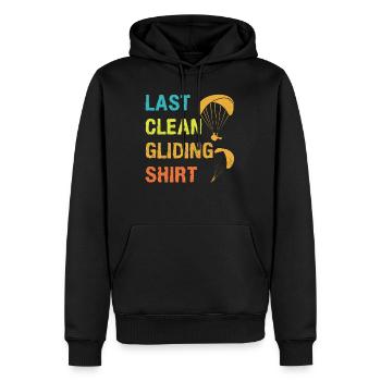 Gleitschirmflieger Last Clean Gliding Shirt - Männer Premium Bio Hoodie - Schwarz - Vorne - Nico (187cm)