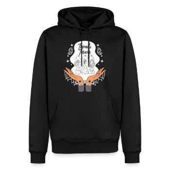 Friendship Shirt, Friends Forever Cute Tee, - Men’s Premium Organic Hoodie - black - Front - Nico (187cm)
