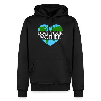 Earth Shirt, Love Your Mother Earth Tee, Cadeau pour - Sweat à capuche Premium bio Homme - noir - Devant - Nico (187cm)
