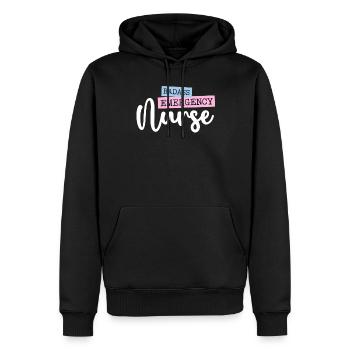 Badass Infirmière d’urgence Trauma Queen ER Emergency - Sweat à capuche Premium bio Homme - noir - Devant - Nico (187cm)