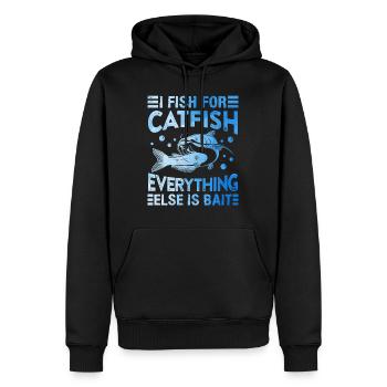 Waller Hobby Angler I fish for Catfish Wels Angeln - Männer Premium Bio Hoodie - Schwarz - Vorne - Nico (187cm)