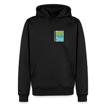 Earth Shirt, je suis avec son t-shirt de poche du Jour de la Terre, - Sweat à capuche Premium bio Homme - noir - Devant - Nico (187cm)