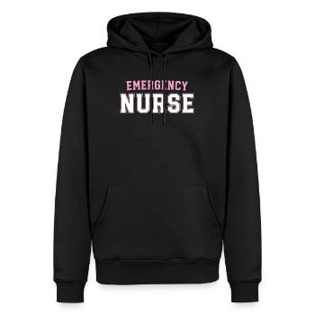 Infirmière d’urgence Trauma Queen Retro URGENCE Urgence - Sweat à capuche Premium bio Homme - noir - Devant - Nico (187cm)