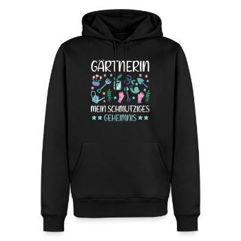 Lustige Garten Sprüche Frauen Gärtnerin - Männer Premium Bio Hoodie - Schwarz - Vorne - Nico (187cm)