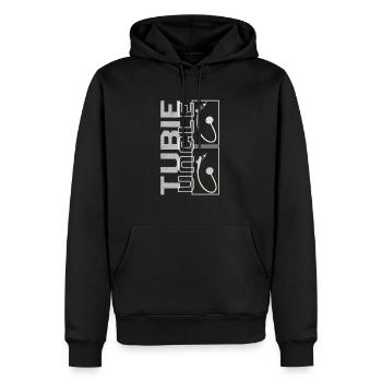 Chemise de sensibilisation à la sonde d’alimentation, Tubie Uncle Tee, - Sweat à capuche Premium bio Homme - noir - Devant - Nico (187cm)