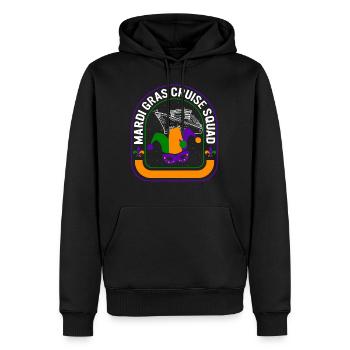 Chemise Mardi Gras Fleur De Lis, Équipe de croisière - Sweat à capuche Premium bio Homme - noir - Devant - Nico (187cm)