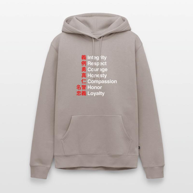 Bushido Code - Der Samurai-Wegcode Männer Premium Bio Hoodie
