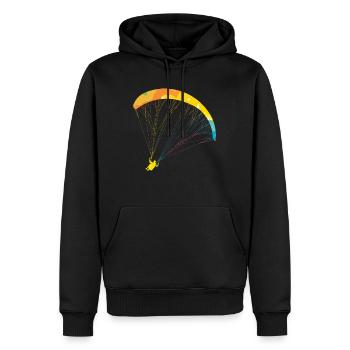 Gleitschirmfliegen Damen Paragliding Girls - Männer Premium Bio Hoodie - Schwarz - Vorne - Nico (187cm)