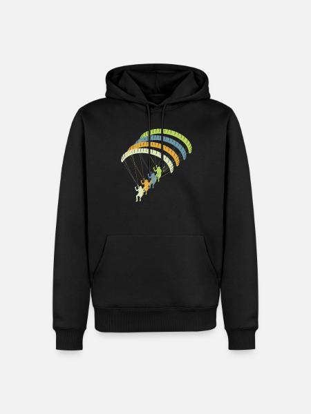 Paragliding Paragliding Pilot Shirt - Men’s Premium Organic Hoodie - black