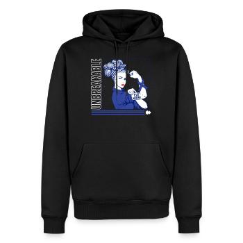 Cyclic Vomiting Syndrome Shirt, CVS Warrior - Men’s Premium Organic Hoodie - black - Front - Nico (187cm)