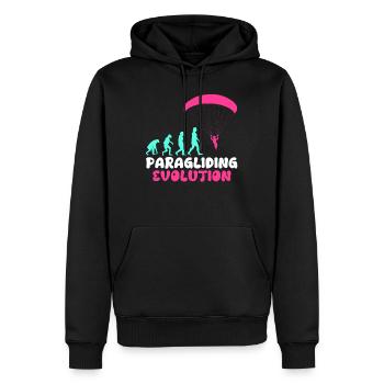 Paragliding Evolution Paraglider Girls - Men’s Premium Organic Hoodie - black - Front - Nico (187cm)