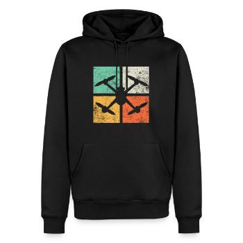 Drones Pilot Quadcopter FPV Drone Racingfpv racing - Men’s Premium Organic Hoodie - black - Front - Nico (187cm)