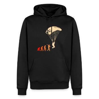 Paragliding Evolution Gleitschirmfliegen - Men’s Premium Organic Hoodie - black - Front - Nico (187cm)