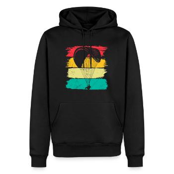Gleitschirmfliegen Paraglider Shirt Gleitschirm - Männer Premium Bio Hoodie - Schwarz - Vorne - Nico (187cm)