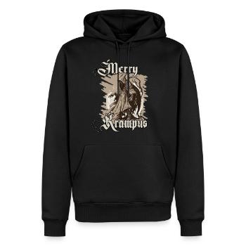 Böser Weihnachtsmann Krampus T-Shirt Gruseliges - Männer Premium Bio Hoodie - Schwarz - Vorne - Nico (187cm)