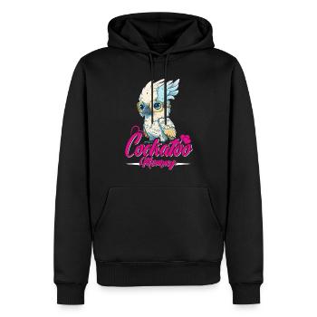 Cockatoo Mom Vogelliebhaber Papagei Frauen - Männer Premium Bio Hoodie - Schwarz - Vorne - Nico (187cm)