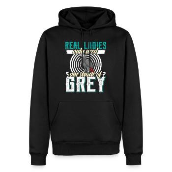 Parrot Real Ladies n’a besoin que d’une nuance de gris - Sweat à capuche Premium bio Homme - noir - Devant - Nico (187cm)