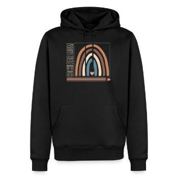 Hemd zur Sensibilisierung für Hörverlust, Cochlear Mom - Männer Premium Bio Hoodie - Schwarz - Vorne - Nico (187cm)