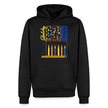 Kunsthemd, Ziemlich skizzenhafte Malerei Aquarell - Männer Premium Bio Hoodie - Schwarz - Vorne - Nico (187cm)