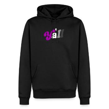 Mois de la fierté asexuée Sud du Texas Asexualité - Sweat à capuche Premium bio Homme - noir - Devant - Nico (187cm)