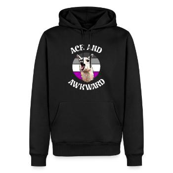 Ass und unbeholfen lustig asexuell Pride Month Niedlich - Männer Premium Bio Hoodie - Schwarz - Vorne - Nico (187cm)