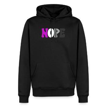 Nope Asexuality Pride Month Ace Aromantic Aro - Männer Premium Bio Hoodie - Schwarz - Vorne - Nico (187cm)