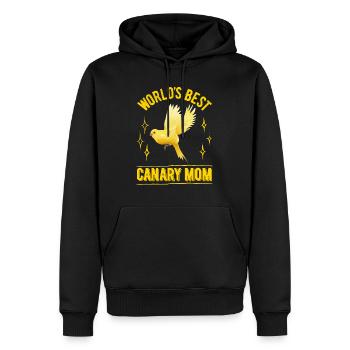 Weltbeste Kanarien Mama Canary Mom Vogel Liebe - Männer Premium Bio Hoodie - Schwarz - Vorne - Nico (187cm)