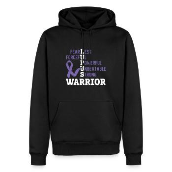 Lupus Warrior SLE Autoimmunerkrankung Lupus - Männer Premium Bio Hoodie - Schwarz - Vorne - Nico (187cm)