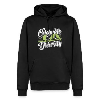 Kanarien Celebrate Diversity Kanarienvogel - Männer Premium Bio Hoodie - Schwarz - Vorne - Nico (187cm)