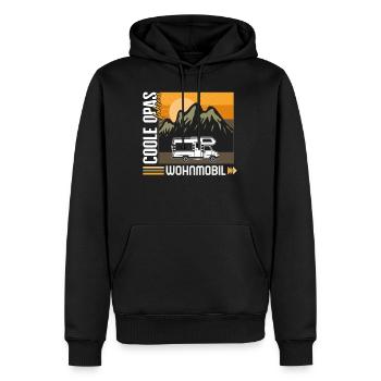 Großvater-Shirt, coole Opas, die Wohnmobile - Men’s Premium Organic Hoodie - black - Front - Nico (187cm)