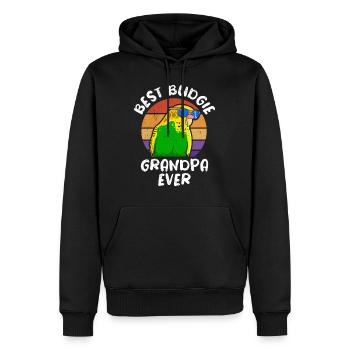 Opa Meilleur grand-père perruche jamais Wellensittich - Sweat à capuche Premium bio Homme - noir - Devant - Nico (187cm)