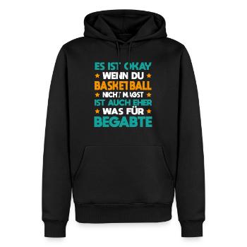 Basketball Für Begabte Basketballspieler Verein - Männer Premium Bio Hoodie - Schwarz - Vorne - Nico (187cm)