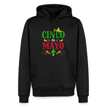 Cinco de Mayo pour costume de fête mexicaine - Sweat à capuche Premium bio Homme - noir - Devant - Nico (187cm)