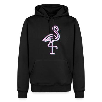 Flamant rose tenue femme flamants roses vie - Sweat à capuche Premium bio Homme - noir - Devant - Nico (187cm)