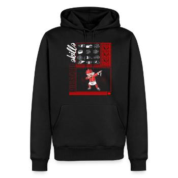 Hibachi Hemd, Hibachi Skills Dabbing Chef Sushi - Männer Premium Bio Hoodie - Schwarz - Vorne - Nico (187cm)