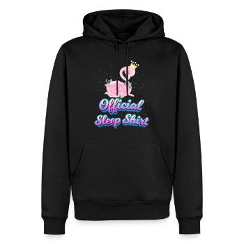 Chemise de sommeil officielle pour femmes Flamingo Outfit - Sweat à capuche Premium bio Homme - noir - Devant - Nico (187cm)