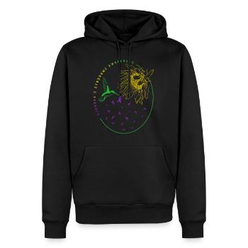 Sjögren's Syndrome Awareness Shirt, Hummingbird - Men’s Premium Organic Hoodie - black - Front - Nico (187cm)