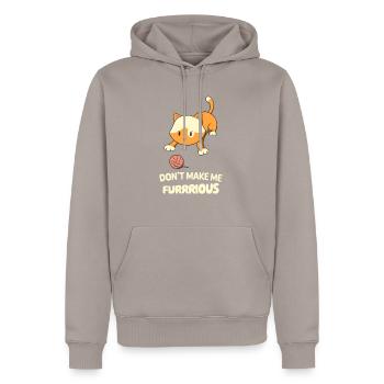 Süßes Kätzchen Spielt Garn Rolle Katzenliebhaber - Männer Premium Bio Hoodie - Taupe - Vorne - Nico (187cm)