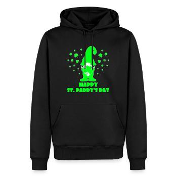 St. Paddy's Day St. Patricks Day Gnom Irisch - Männer Premium Bio Hoodie - Schwarz - Vorne - Nico (187cm)