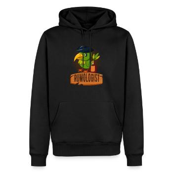 Rumologist Lustiges Piraten Papagei Rum Trinker - Männer Premium Bio Hoodie - Schwarz - Vorne - Nico (187cm)