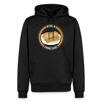 Mexican Shirt, Mexican Energy Bars Tee, Latino - Men’s Premium Organic Hoodie - black - Front - Nico (187cm)